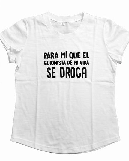 Polo Personalizado - El Guionista De Mi Vida Se Droga - Tienda Nébula