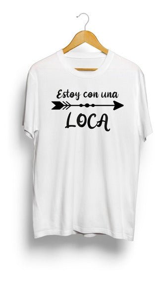 Polo Personalizado - Estoy Con Una Loca - Tienda Nébula
