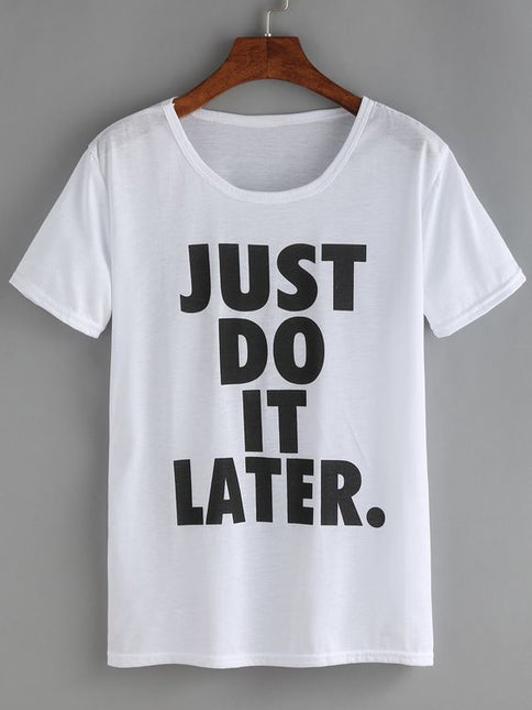 Polo Personalizado - Just Do It Later - Tienda Nébula