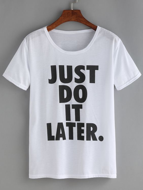 Polo Personalizado - Just Do It Later - Tienda Nébula