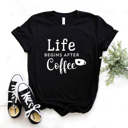 Polo Personalizado - Life Begins After Coffee - Tienda Nébula