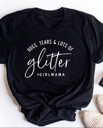 Polo Personalizado Mamá - Glitter - Tienda Nébula