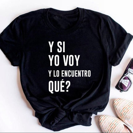 Polo Personalizado Mamá - Y si yo voy - Tienda Nébula