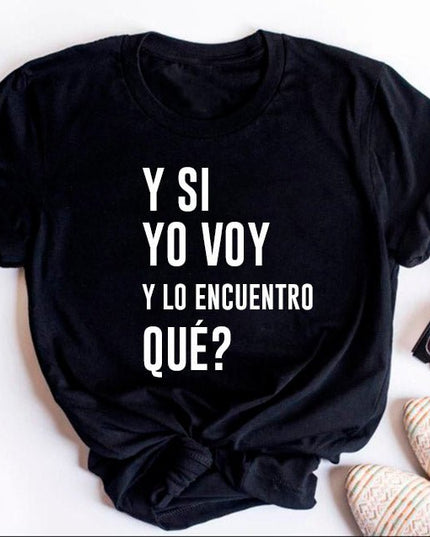 Polo Personalizado Mamá - Y si yo voy - Tienda Nébula