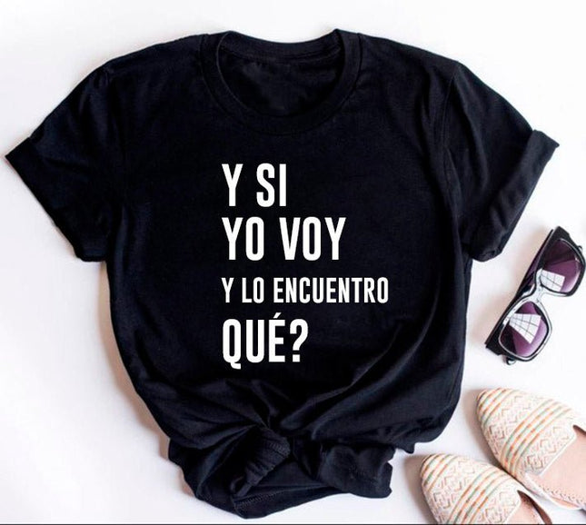 Polo Personalizado Mamá - Y si yo voy - Tienda Nébula