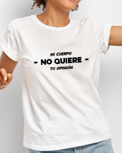 Polo Personalizado - Mi Cuerpo No Quiere Tu Opinión - Tienda Nébula