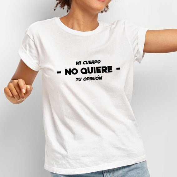Polo Personalizado - Mi Cuerpo No Quiere Tu Opinión - Tienda Nébula
