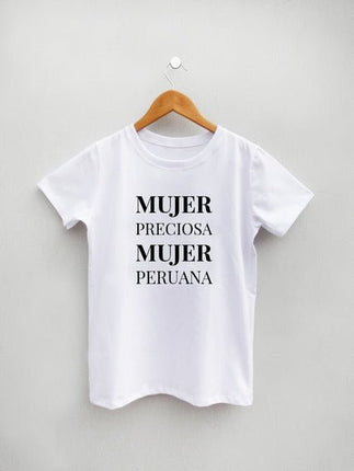Polo Personalizado - Mujer Preciosa, Mujer Peruana - Tienda Nébula