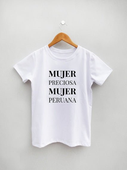 Polo Personalizado - Mujer Preciosa, Mujer Peruana - Tienda Nébula