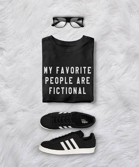 Polo Personalizado - My Favorite People are Fictional - Tienda Nébula