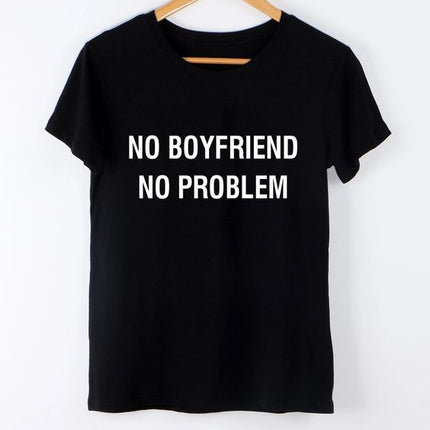 Polo Personalizado - No Boyfriend No Problem - Tienda Nébula