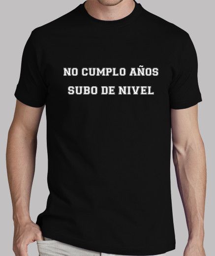 Polo Personalizado - No Cumplo Años, Subo de Nivel - Tienda Nébula