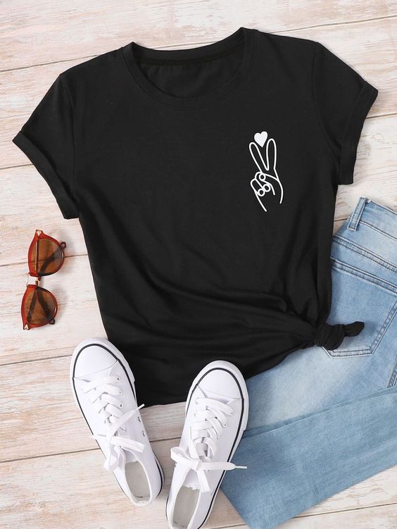 Polo Personalizado - Paz y amor - Tienda Nébula