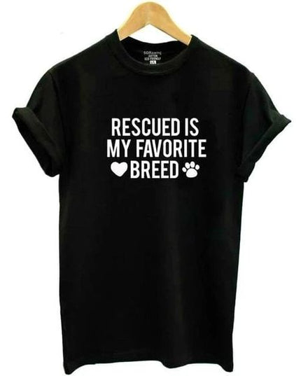 Polo Personalizado - Rescued Is My Favorite Breed - Tienda Nébula
