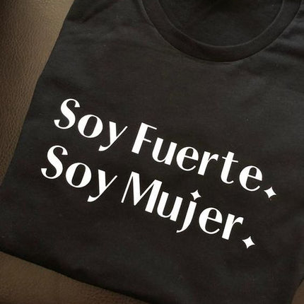 Polo Personalizado - Soy fuerte, soy mujer - Tienda Nébula