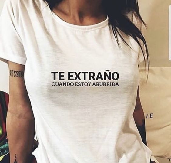 Polo Personalizado - Te Extraño - Tienda Nébula
