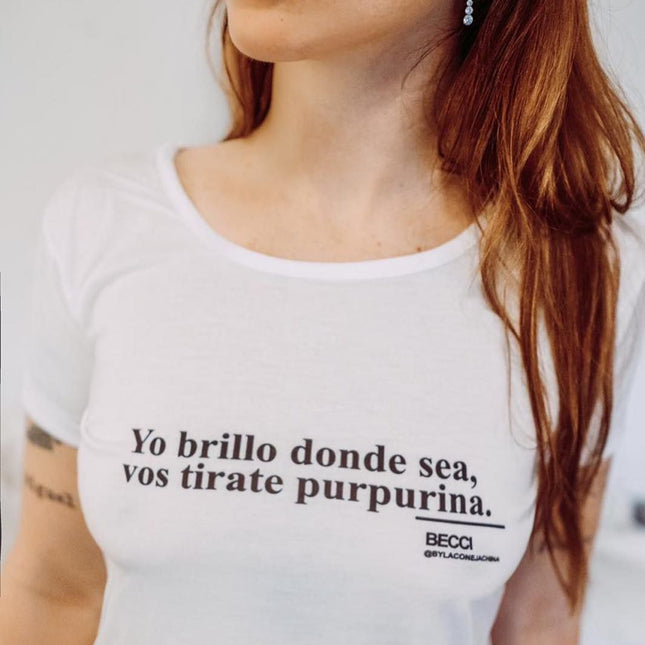 Polo Personalizado - Yo brillo donde sea - Tienda Nébula