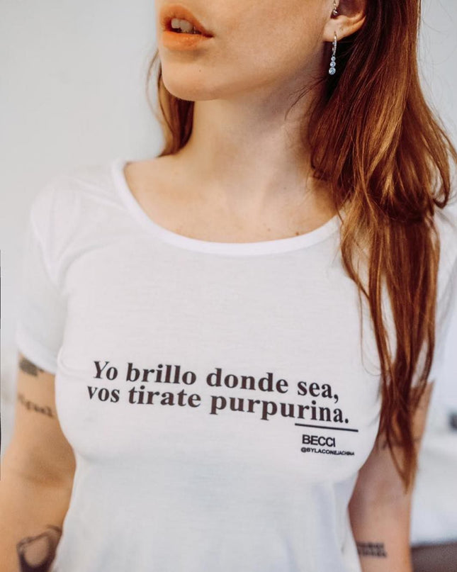 Polo Personalizado - Yo brillo donde sea - Tienda Nébula