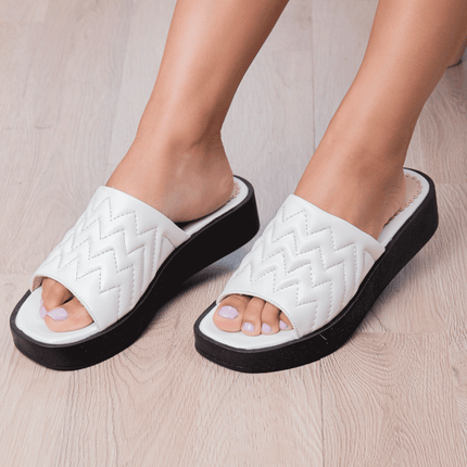 Sandalia Kardashian - Blanco - Tienda Nébula