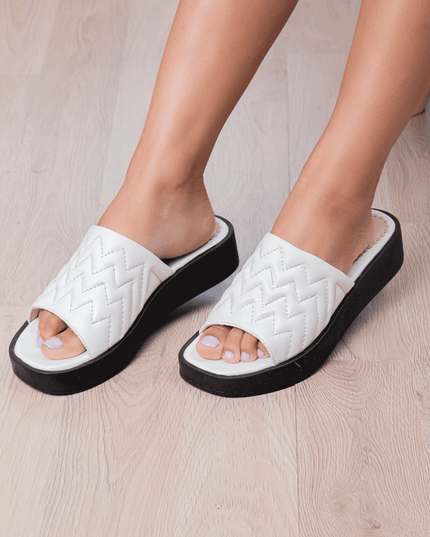 Sandalia Kardashian - Blanco - Tienda Nébula