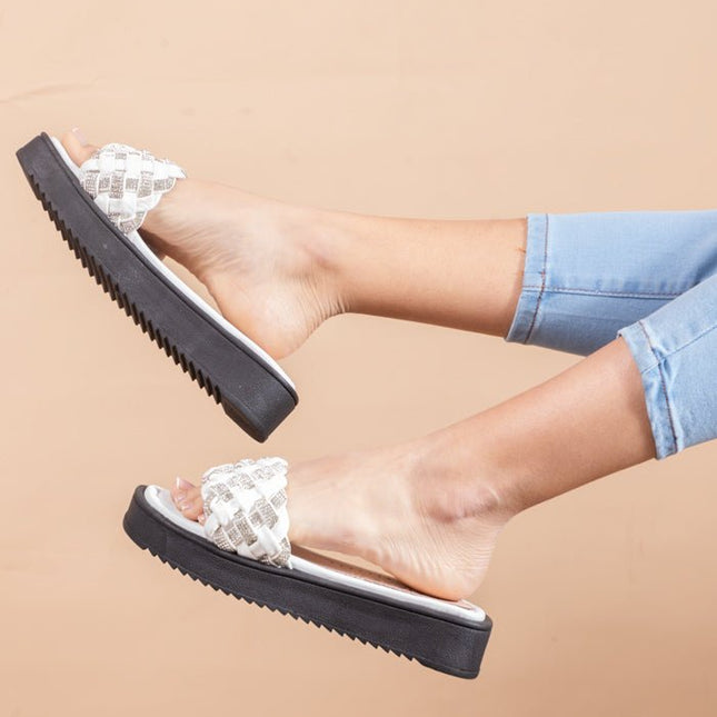 Sandalia Larissa - Blanco - Tienda Nébula