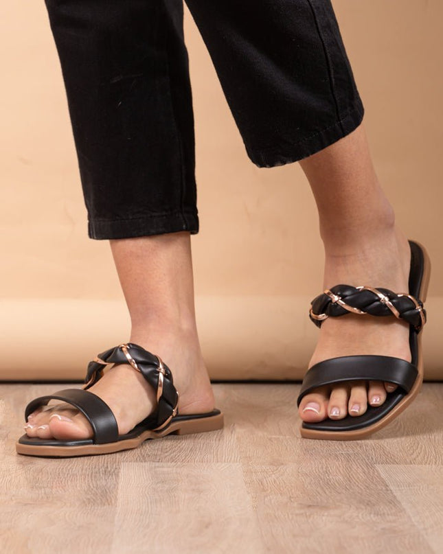 Sandalia Nasau - Negro - Tienda Nébula