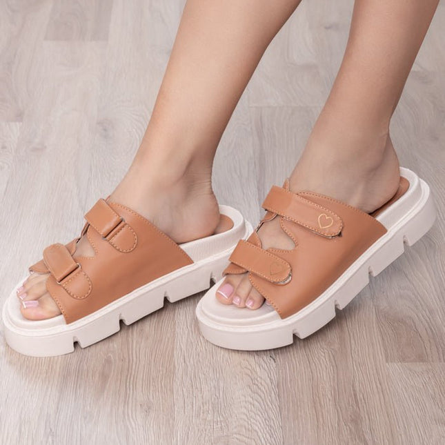 Sandalia Rihanna - Beige - Tienda Nébula