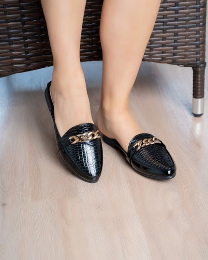 Sandalia Zurich - Negro Charol - Tienda Nébula