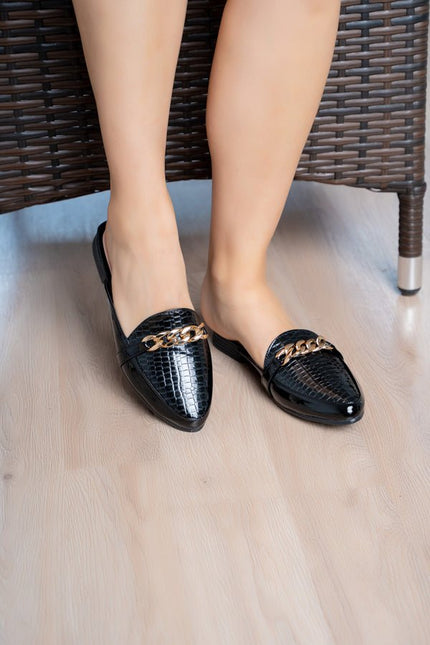 Sandalia Zurich - Negro Charol - Tienda Nébula