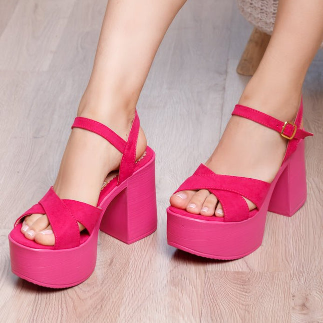 Sandalias Queens - Fucsia - Tienda Nébula