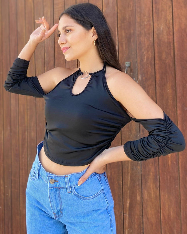 Top Amor - Negro - Tienda Nébula