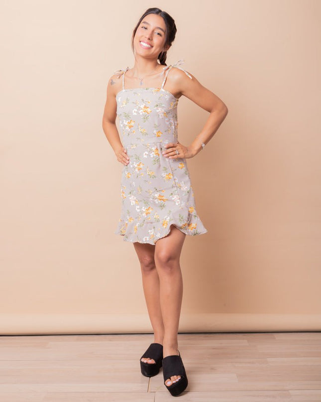 Vestido Florita - Beige - Tienda Nébula