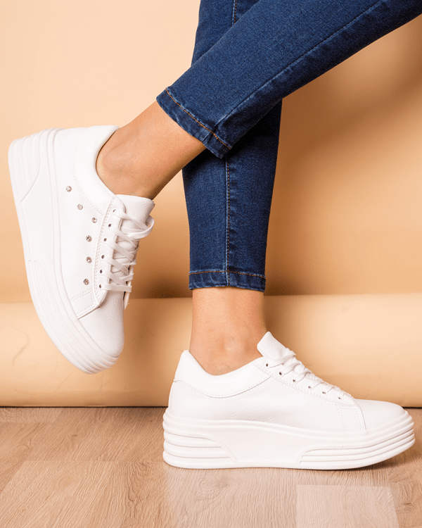 Zapatilla Adelayde - Blanco - Tienda Nébula
