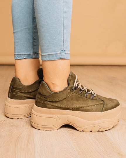 Zapatilla Alcala - Verde Oscuro - Tienda Nébula