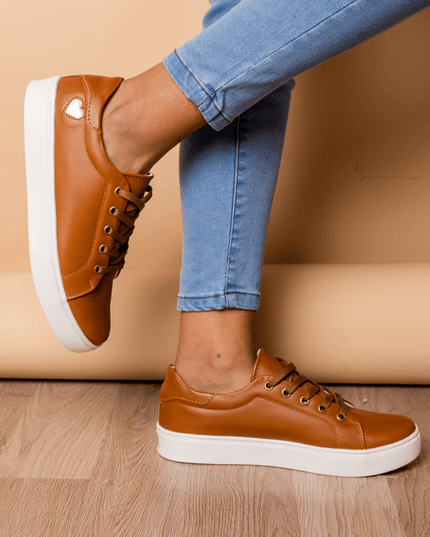 Zapatilla Arezzo - Camel - Tienda Nébula