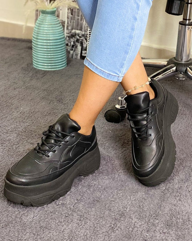 Zapatilla Bremen - Negro - Tienda Nébula