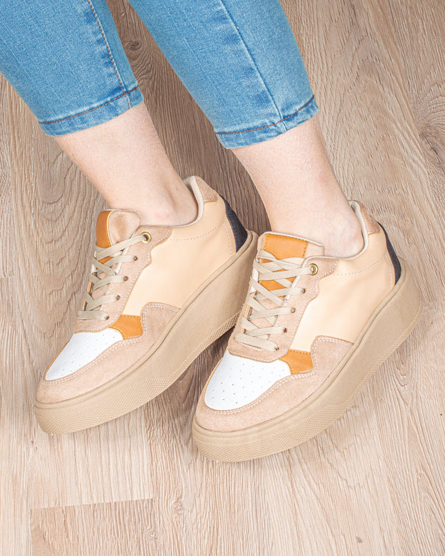Zapatilla Cancun - Beige Blanco - Tienda Nébula