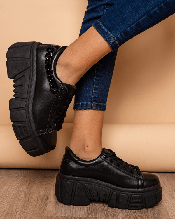 Zapatilla Dona - Negro - Tienda Nébula