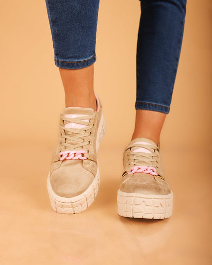 Zapatilla Dublin - Beige Rosado - Tienda Nébula