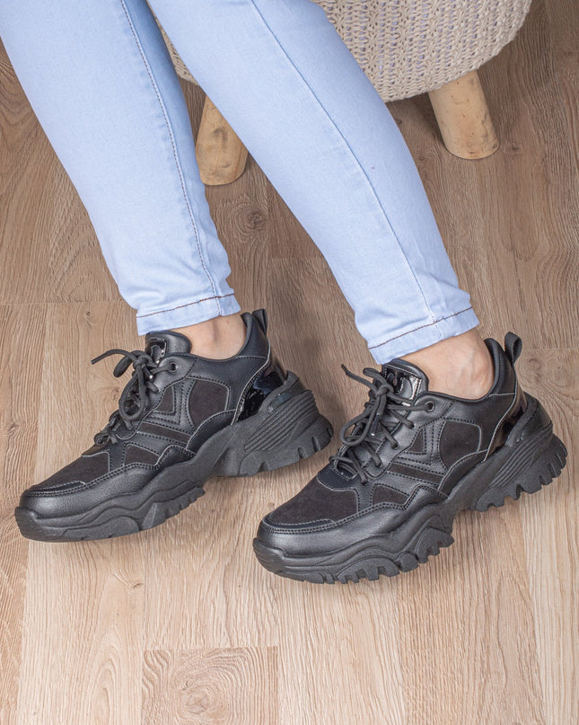 Zapatilla Milan - Negro - Tienda Nébula