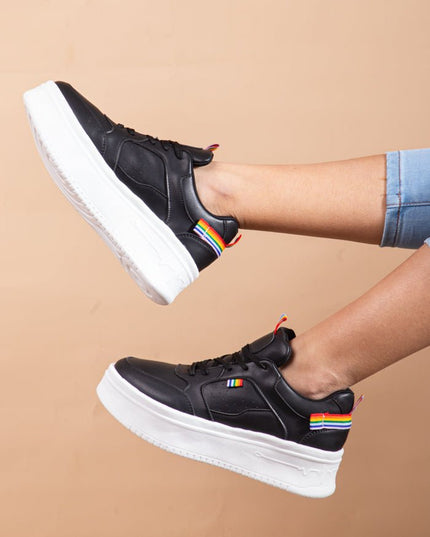 Zapatilla Roterdam - Negro - Tienda Nébula