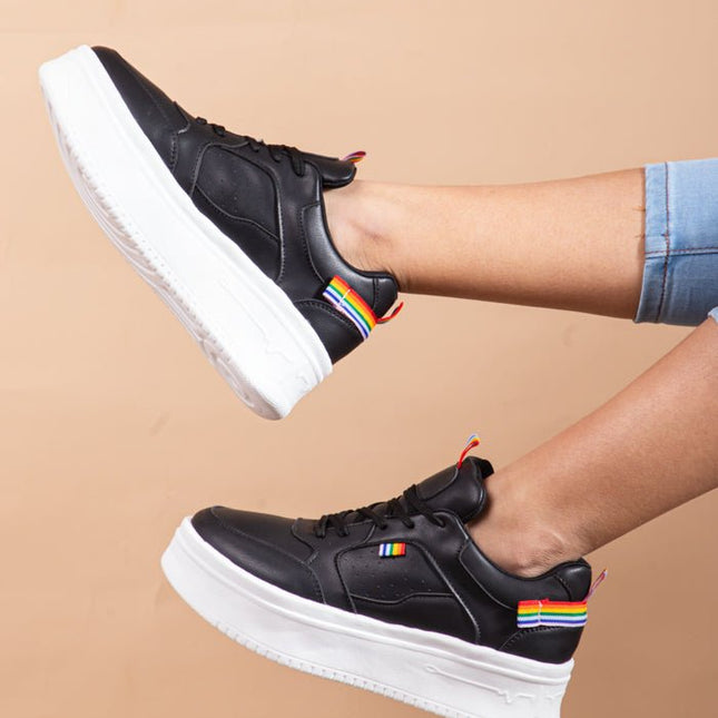 Zapatilla Roterdam - Negro - Tienda Nébula