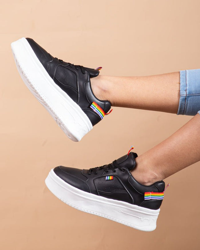 Zapatilla Roterdam - Negro - Tienda Nébula