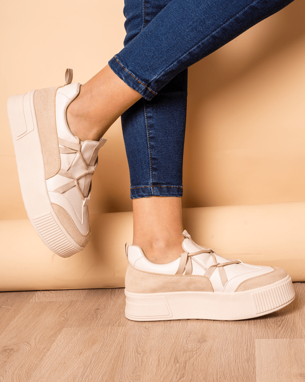 Zapatilla Rumania - Beige - Tienda Nébula