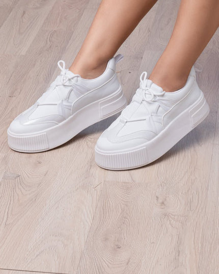 Zapatilla Rumania - Blanco Total - Tienda Nébula
