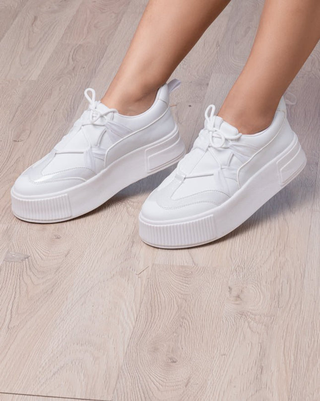 Zapatilla Rumania - Blanco Total - Tienda Nébula