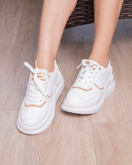 Zapatilla San Blas - Blanco con Dorado - Tienda Nébula
