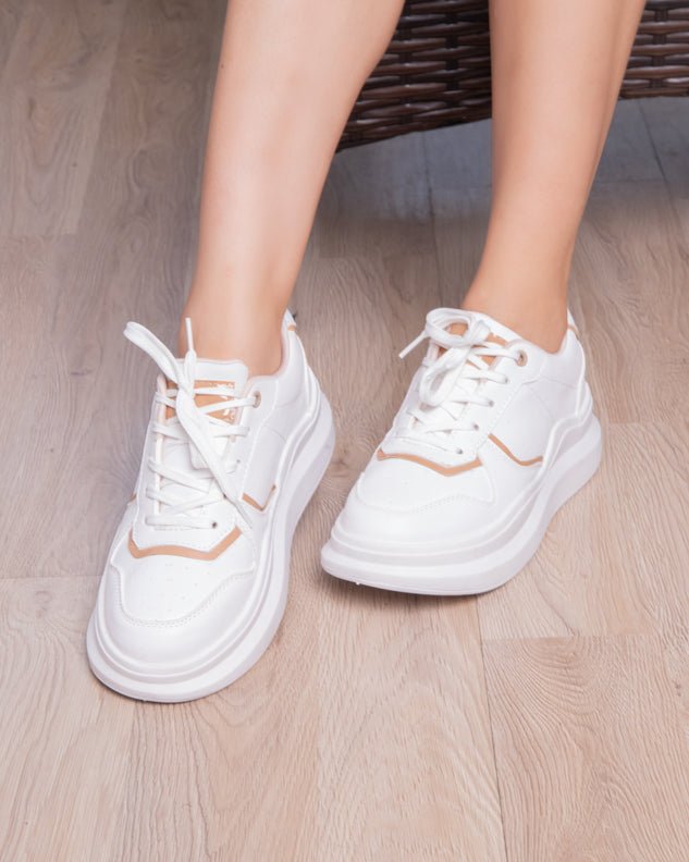 Zapatilla San Blas - Blanco con Dorado - Tienda Nébula