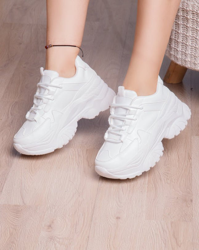 Zapatilla Snow - Blanco Cuero - Tienda Nébula