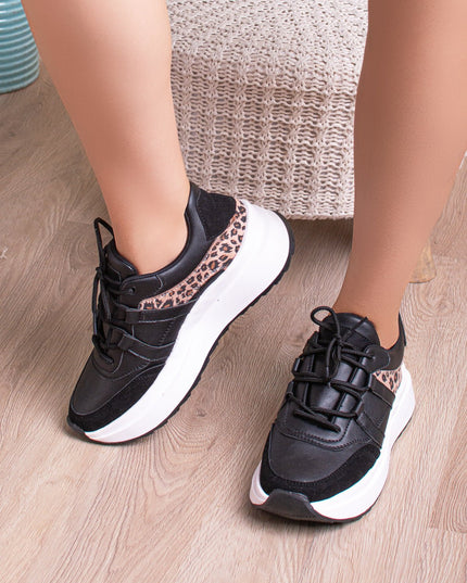 Zapatilla Thani - Negro Print - Tienda Nébula